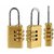 Buy 1 Get 1 Free! 3 Digit Metallic Number Lock Small Bag Lock Travel Lock Luggage Re-Settable Password Locks Combination