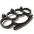 Black Head Design Knuckle Punch Duster for Martial Arts and Self Defence Only