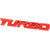 DY Luxury Turbo Bodyside Trunk Metal Fender Badge Emblem Logo Decal for All Cars