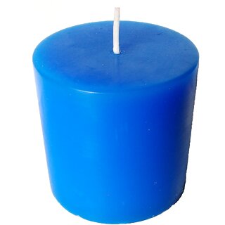 Kesar Zems Scented Pillar Candle Blue