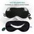 Healthgenie 100 Silk, Super Smooth Sleep Mask with Adjustable Strap and Blind Fold Eye Mask (Black)