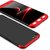 Kartik 3 in 1 360 Full Body Protection Original Double Dip Case Matte Hard Back Case Cover for OPPO F3 (Black  Red)