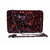 Rose Red with Dark Black  Clutch for the Women who loves Parties