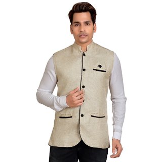 Buy Trustedsnap Men's Off-White Modi jacket Online @ ₹599 from ShopClues