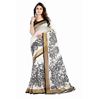 Meia S Multicolor Bhagalpuri Silk Self Design Saree With Blouse Meia S Multicolor Bhagalpuri Silk Self Design Saree With Blouse
