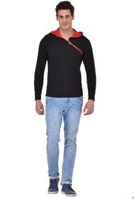 Redbrick Oblique Zipper Hoodies Men t-shirt (100 cotton)
