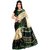 Sharda Creation Green Taffeta Paper Silk Saree Without Blouse