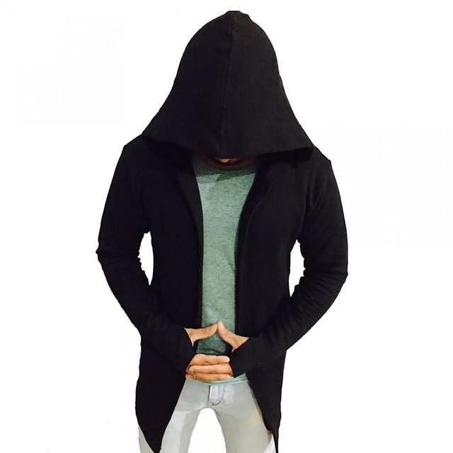 mens black hooded sweatshirt