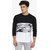 Campus Sutra Men's Black Printed T-shirt