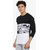 Campus Sutra Men's Black Printed T-shirt