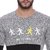 Campus Sutra Men's Grey Printed T-shirt