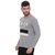 Campus Sutra Men's Grey Printed T-shirt