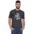 Campus Sutra Men's Grey Printed T-shirt
