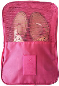 Mosh Hot Pink Travel Shoes Bag Luggage Organizer