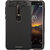 Stuffcool Soft Flexible TPU Armour Back Case Cover for Nokia 6 (2018) - Black
