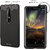 Stuffcool Soft Flexible TPU Armour Back Case Cover for Nokia 6 (2018) - Black