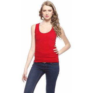 RAmE Women Red Free Size,XL and Medium Streachable Inner,Combisole or Sando