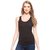 Riaya Black Colour  Women's Plain Cotton Camisole free size on 149