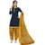 Risera Women's Blue Crepe Printed Unstitched Salwar Suit Dress Material