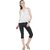 Wish Tree Casual Sleeveless Polka Print Women White Top
