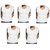 GMR Men's cotton vest white combo pack of 5 ( 95  100CM )
