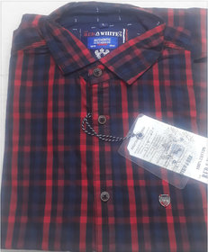 RED AND WHITE Men's Half Sleeve Casual Shirt (Apple Cut)