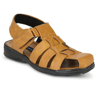 Buy Knoos Men's Tan Sandals Online - Get 50% Off