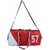 Numeric 57 Leather Rite Gym Bag Red White