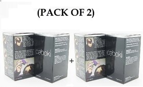 CABOKI hair building fibers-25gm2(PACK OF 2 )-BLACK COLOUR-Best Quality at Best rate