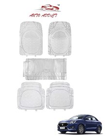 Auto Addict Car Rubber PVC Car Mat 6205 Foot Mats clear Color for Maruti Suzuki Baleno Nexa