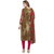Risera Women's Brown Crepe Printed Unstitched Salwar Suit Dress Material