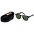 TheWhoop UV Protected Black Green Wayfarer Unisex Sunglasses. Square Shape Stylish Goggles For Men Women Girls Boys