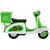 DealBindaas Pizza Delivery Scooter  Motorcycle  Dinky  Pull Back  No Remote  No Battery  Scaled Model-Multicolour