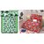 Choco Green Frooti And Red Circle Combo Double Bedsheet Pack Of 2