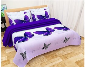 Choco Butterfly Double Bedsheet Pack of 1