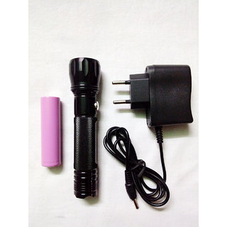 JY SUPER JY-859 RECHARGEABLE LED TORCH Flashlight 200 METER AREA COVER