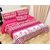 Choco Pink Line Bedsheet pack of 1