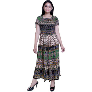 Buy R. Fabrics womens western maxi dress Online @ ₹645 from ShopClues