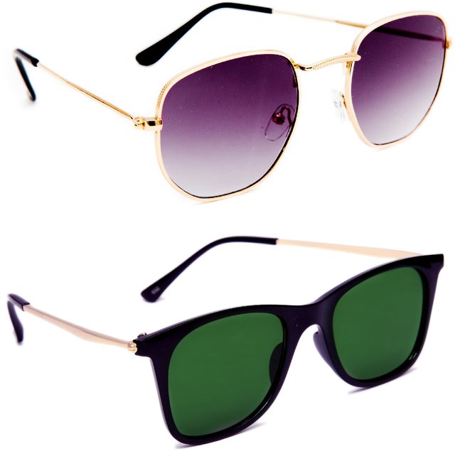 Classy Metallic Polycarbonate Uv 400 Men Women Pentagon Sunglasses -2919,  Size: FREE at Rs 110 in Delhi