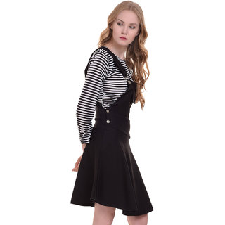 long dungaree skirt