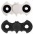 Emm Emm Set of 2 Pcs Batman Premium Black and White Hand Spinners For Relaxation in Work/School/Home/Office