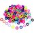 50 Pieces Assorted Colors Mini Elastic Soft Rubber Hair Bands For Baby Girl