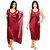 Bridal Nightwear for Women  Combo - 4 Pc Set- Nighty/Robe/Top/Bottoms