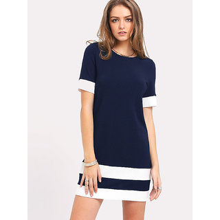 Blue Dress with Yellow