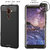 Stuffcool Soft Flexible TPU Armour Back Case Cover for Nokia 7 Plus - Black