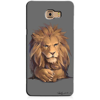 Ink Print Lab Sam A9 Pro 121 Cute Lion Printed Back Cover For Samsung A9 Pro