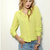 Code Yellow Women's Lemon Green Elegant Formal Shirt