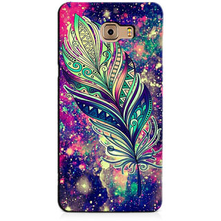 Ink Print Lab Sam J7 Prime 106 Galaxy Designed Peacock Feather Printed Back Cover For Samsung J7 Prime