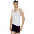 Pack of 3 - Mens White Color Sando Vest - 100 Cotton - Size S (Small) 70 to 75 cms- Sando Baniyan by Semantic
