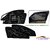 Chevrolet Spark, Car Side Window Zipper Magnetic Sun Shade, Set of 4 Curtains.